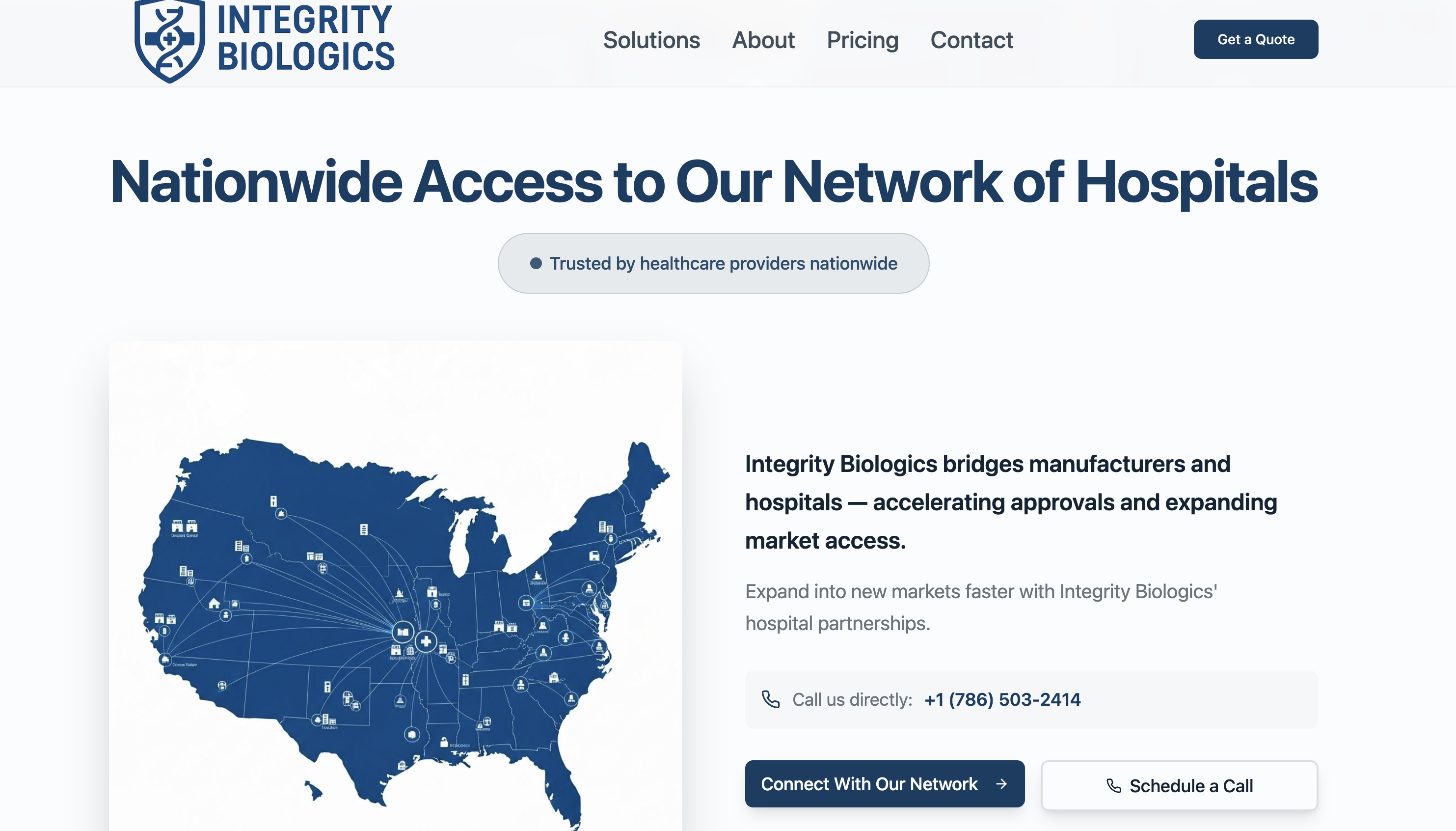 Integrity Biologics website